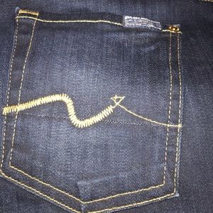 7 for all mankind kimmie straight leg jeans.
